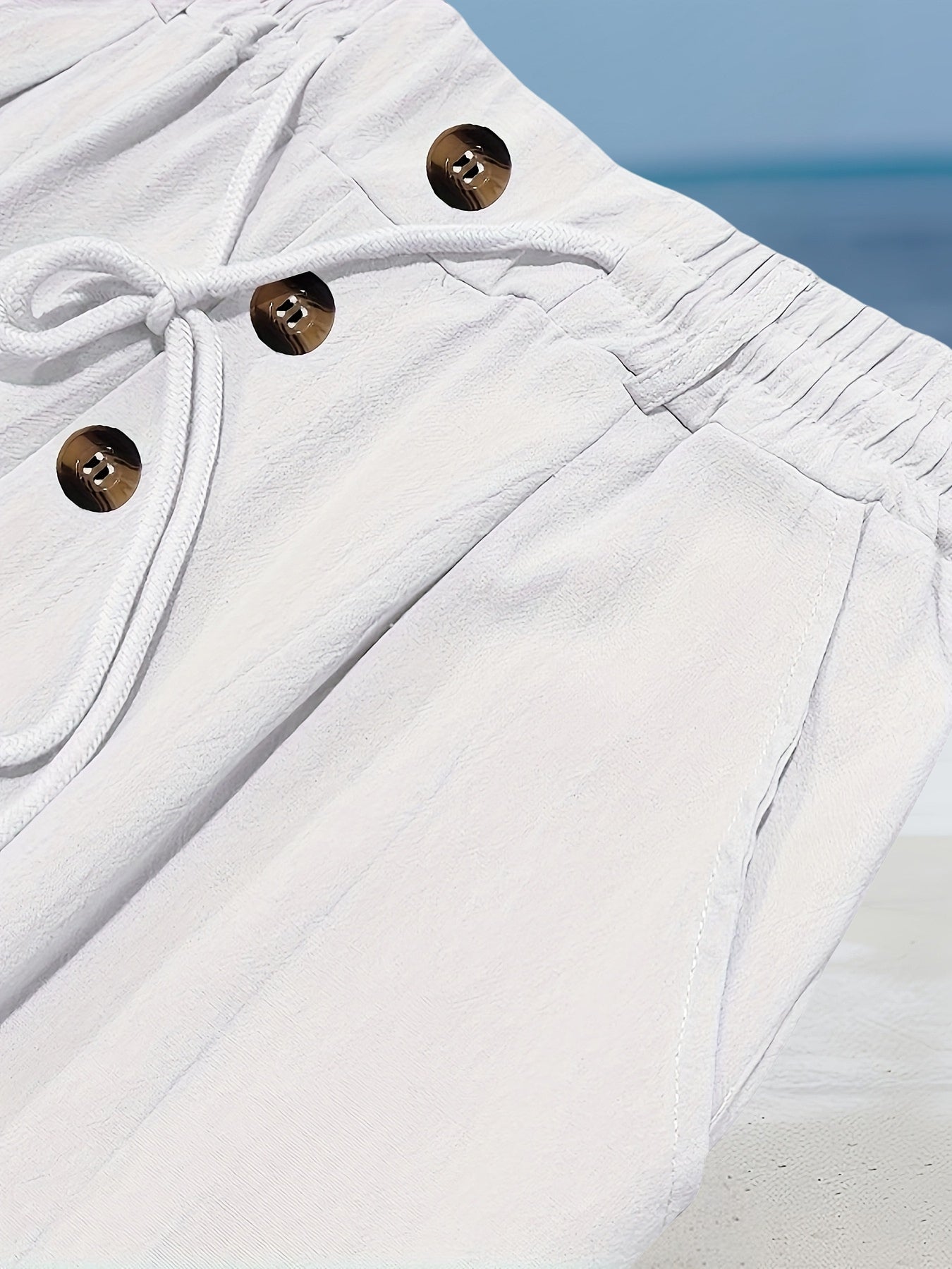 Aznar - Casual Linen Elastic Pant