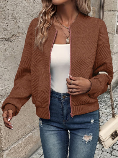 Jemma - Long Sleeve Jacket With Zip-Up
