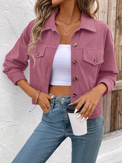 Nichola - Long Sleeve Jacket With Button Up