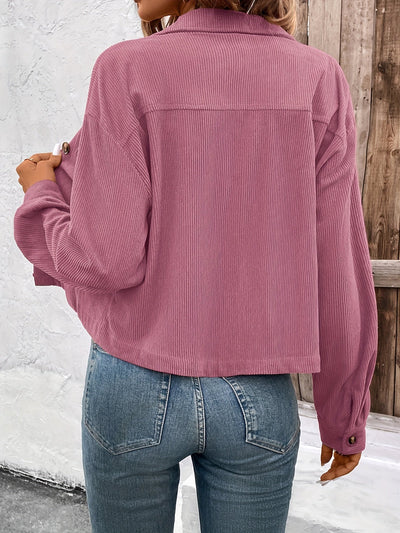 Nichola - Long Sleeve Jacket With Button Up