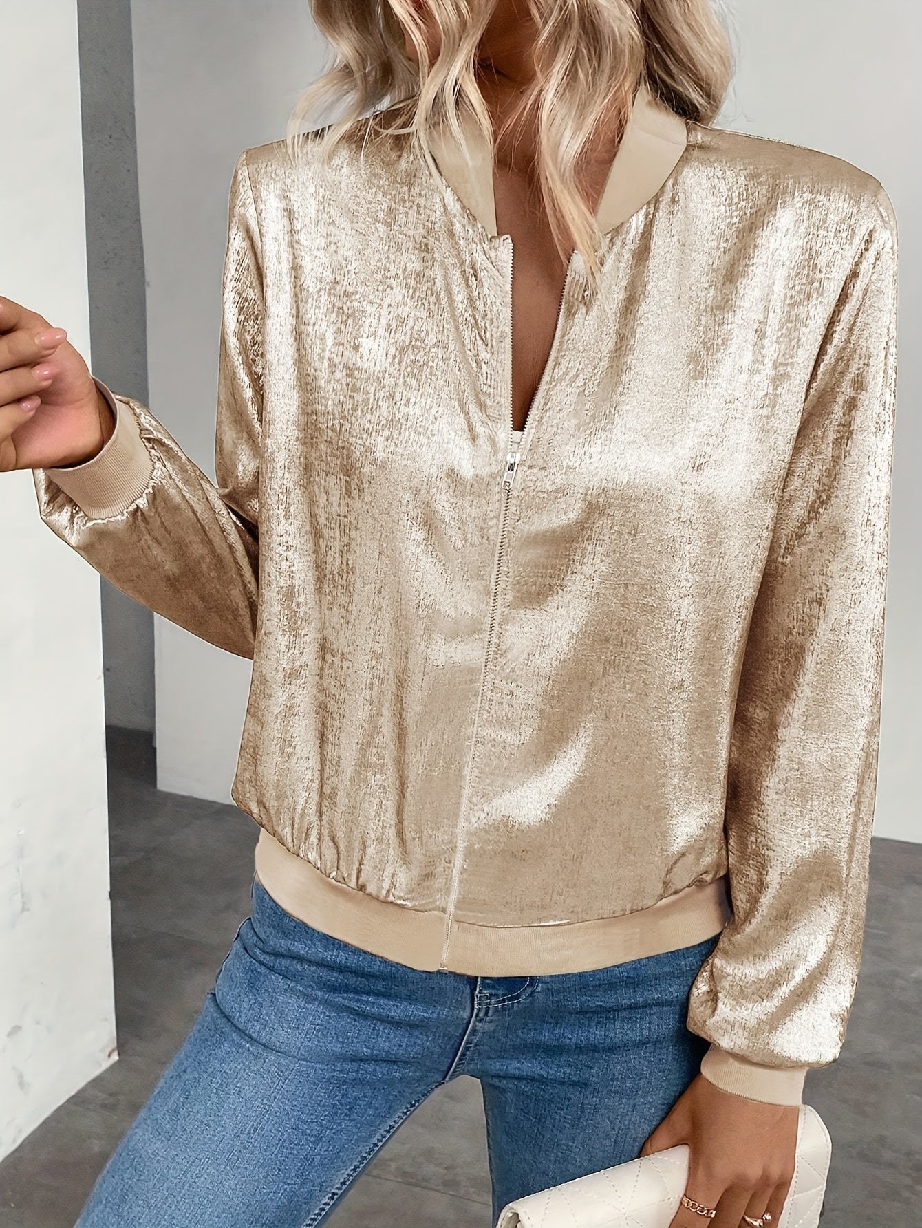 Marla - Stylish Golden Jacket
